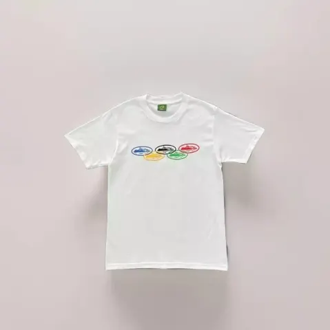 Corteiz T-Shirts option five rings white