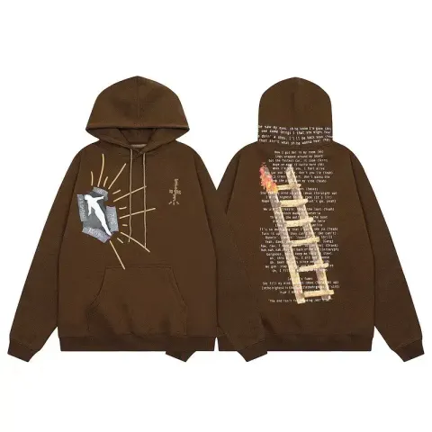 Travis Scott Hoodies option 040 Coffee