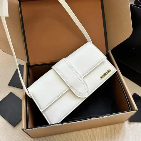 Jacquemus Handbag option White shoulder bag 28cm with box