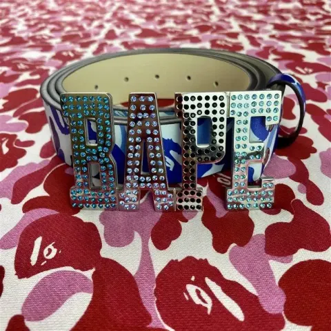 Bape Belt option blue camouflage