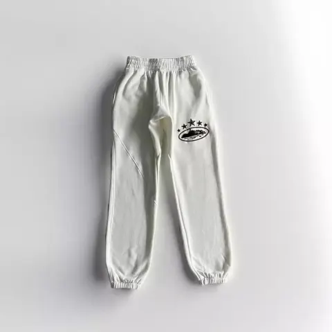 Corteiz Alcatraz Basic Black Pants option White 5 stars