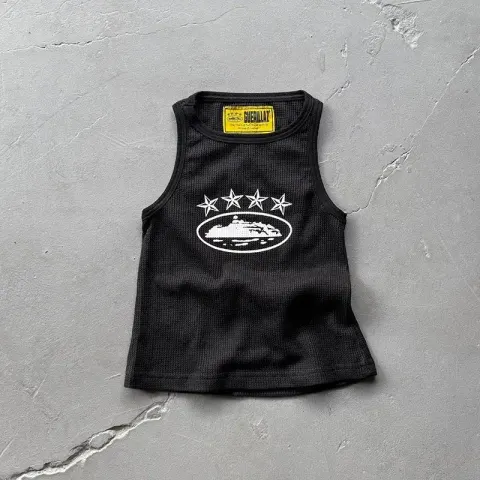 Corteiz Sleeveless Garment T-Shirt option 4 star print/black