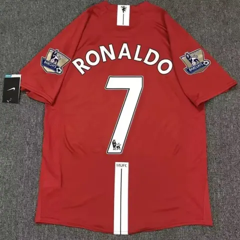 Manchester United Retro Jersey 07-08 option 0708 Manchester United Home League