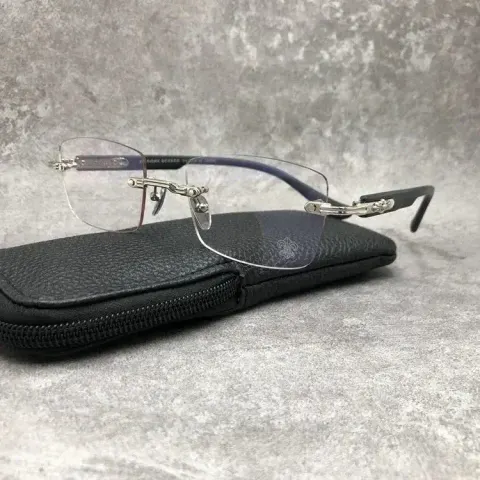 Chrome Hearts Sunglasses option Silver frame/black legs