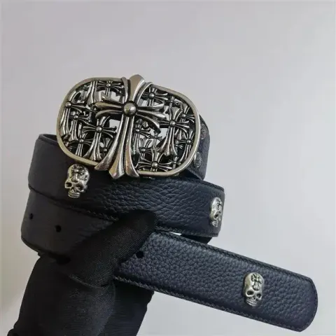 Chrome Hearts Belt option Tombstone Skull Rivet (first layer of co