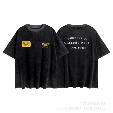 Gallery Dept TEES option 118 washed black