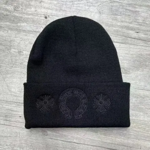 Chrome Hearts Beanie option three flowers black line