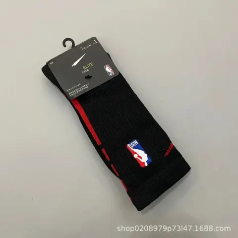 Nike NBA Socks option 19 long black and red
