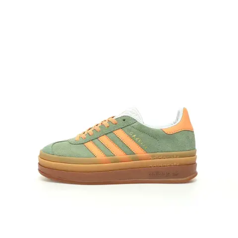 Adidas Originals Gazelle Bold option light green Orange Raw Rubber Base IH749
