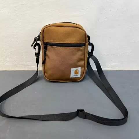 Carhartt Square Shoulder Bag option Card word zipper messenger bag brown