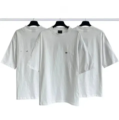 Balenciaga Tees option Blur gradient small logo print short sleeve white