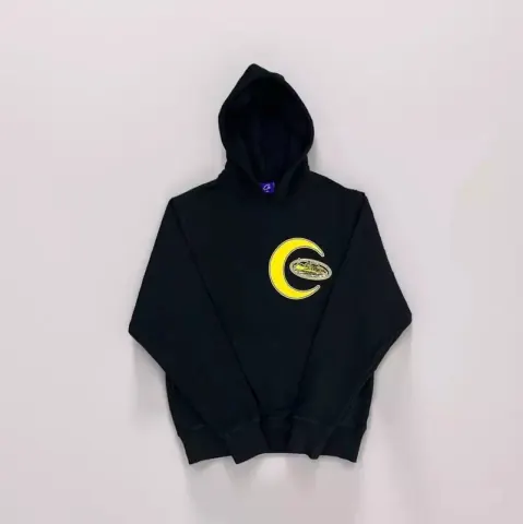 Corteiz Alcatraz Hoodie option Black Yellow Label