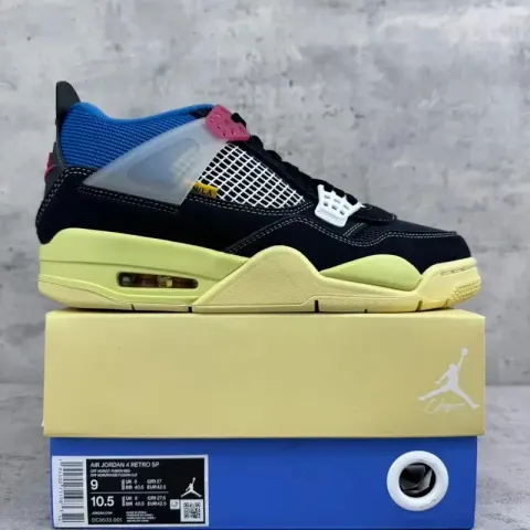 Jordan 4 Manila option UN Black Blue DC9533-001