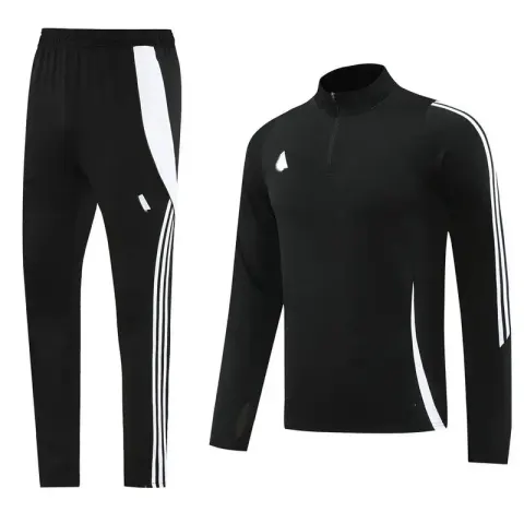 Nike Black-White Tracksuit Set option AD06 black suit