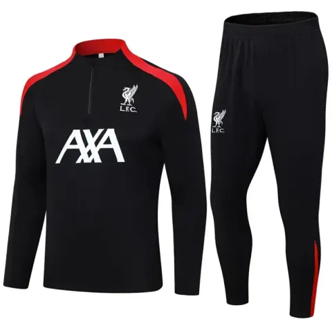 Football Set Tracksuit option 2425 Liverpool Black