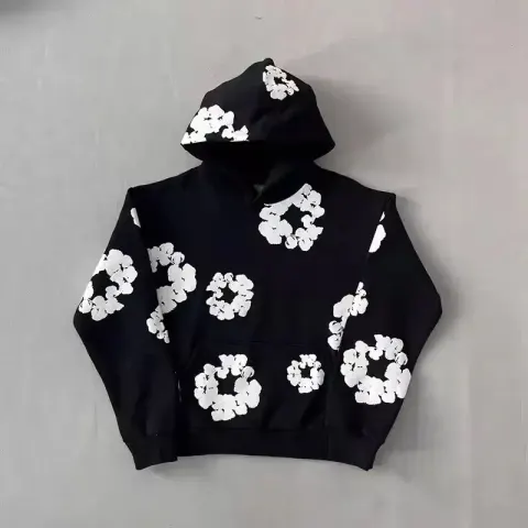 Denim Tears Hoodie ( All Colorways ) option XH01 Black White Print/Sweat/High versio