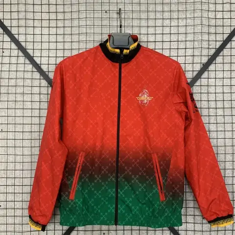 Vintage Jersey Hoodie Zip option 2526AC Milan double-sided windbreaker