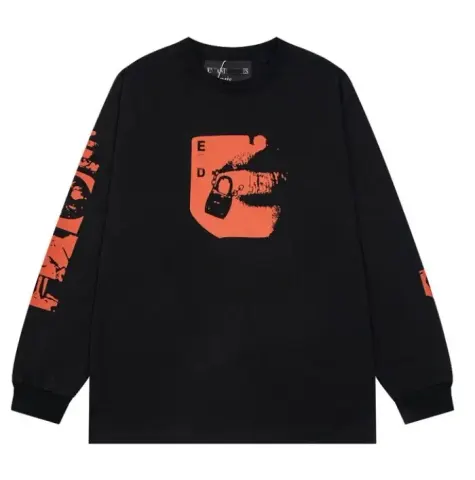 ERD Hoodies option ER021 Black Long Sleeve T