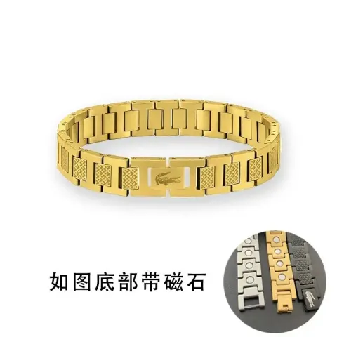 Lacoste Bracelet option Gold with picture logo [bottom with magn