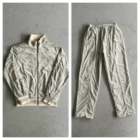 Corteiz Tracksuit Top option Gray velvet suit