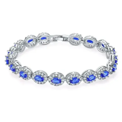 Random Bracelet option KSB00053 Platinum Blue Diamond