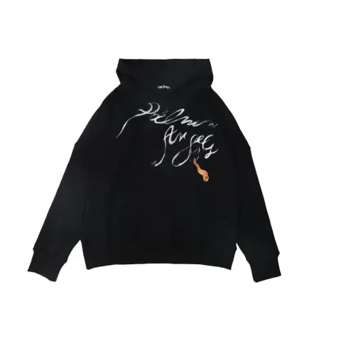 Palm Angels Hoodie option Smoke Black Correct Edition