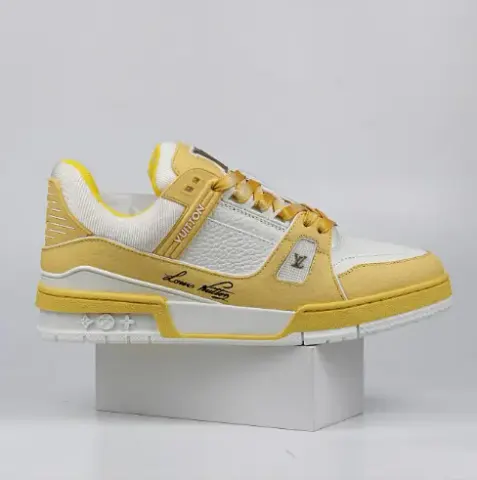 LV Trainers Monogram Black Denim Sneakers option 22