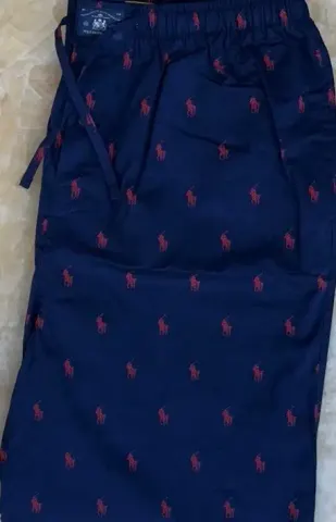 Ralph Lauren Night Pants Baby Blue option dark blue red horse