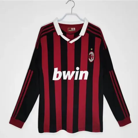 AC Milan Long Sleeve T-Shirt option Long-sleeve AC home 09/10