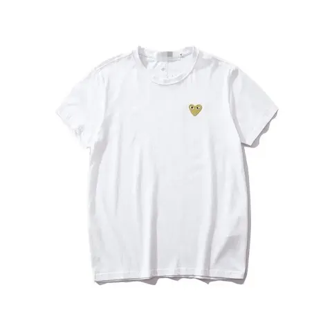 CDG Double Heart Tee option 2153 White