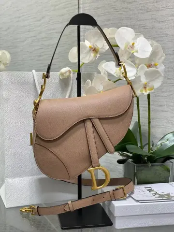 Dior Saddle Bag option Milk apricot 24 × 6 × 18cm