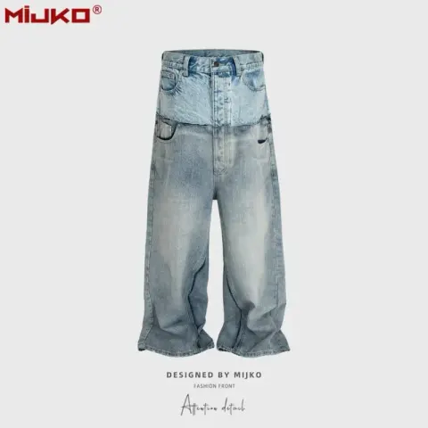 Balenciaga Cut-Up Jeans option Blue