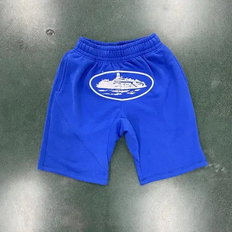 Corteiz Short option 002/white print blue