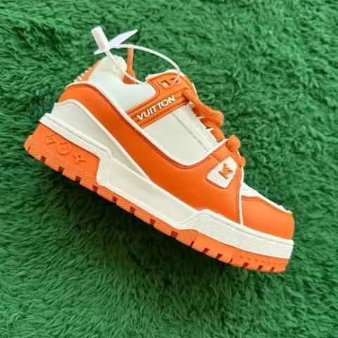 LV Trainers White Signature (Budget) option Fat Ding SNEAKER ORANGE