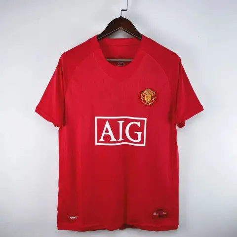 China Jersey 2018 option 07-08 Manchester United Home League Edit