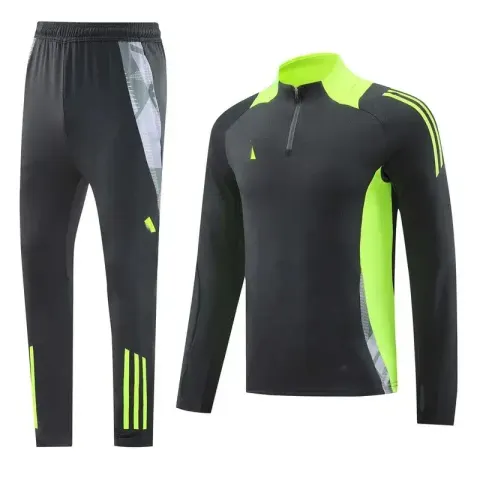 Nike Black-White Tracksuit Set option AD07 dark gray