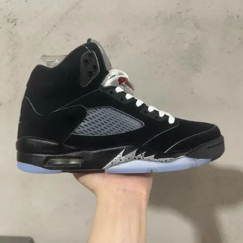 Jordan 5 Metallic Silver option Black silver