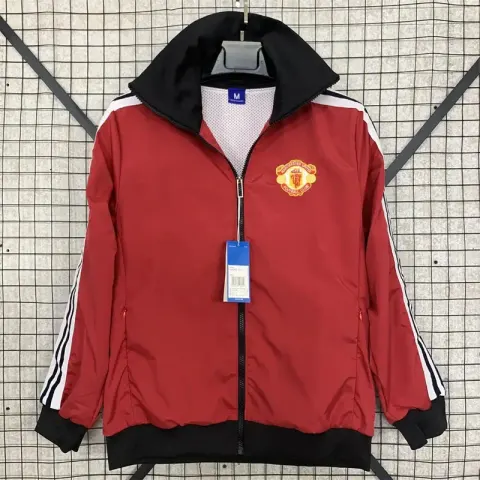 Vintage Jersey Hoodie Zip option Vintage Manchester United trench coat em