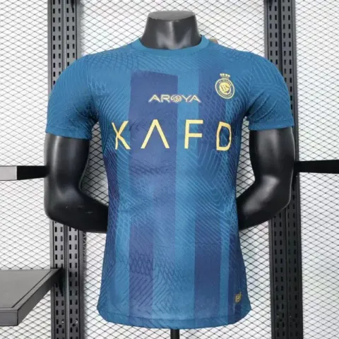 Al-Nassr CR7 Signature Jersey option Player version of Al-Nassr away kit
