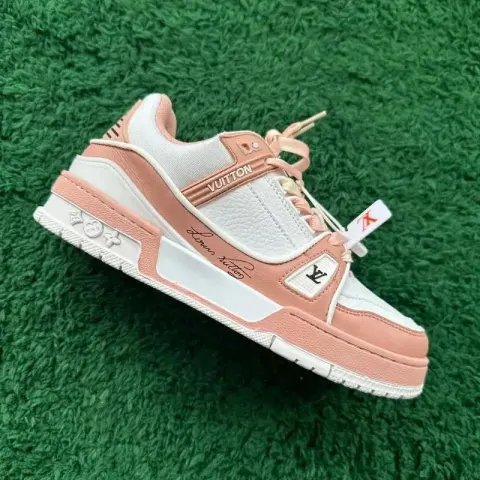 LV Trainers White Signature (Budget) option Three generations of PINK