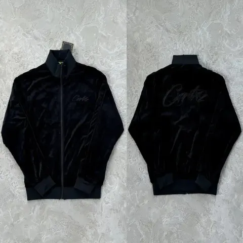 Corteiz Tracksuit Top option Black-label black jacket
