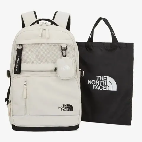 TNF Jacket Backpack option white
