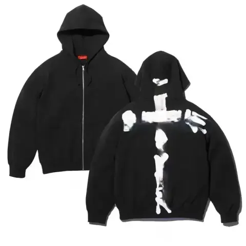 Supreme Zip Hoodie option TH Joint Black
