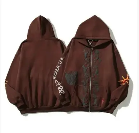 Travis Scott Zip Hoodie option W60 Vintage Cafe