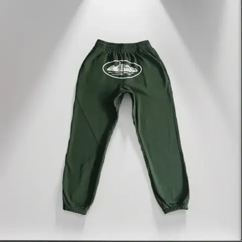 Corteiz Alcatraz Basic Black Pants option green