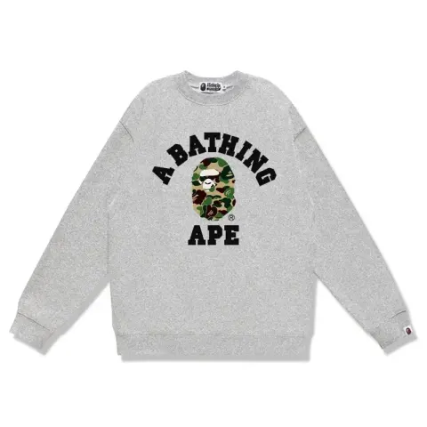 Bape Crewneck option W169 gray-green