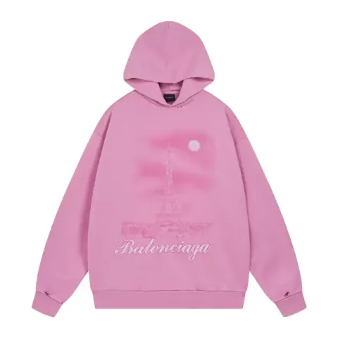 Balenciaga Paris Moon Faded Hoodie option Pink