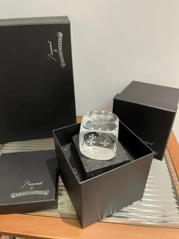 Chrome Hearts Glass option Crystal dice ornament, gift-box packaging