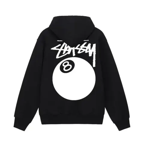 Stussy Hoodie option Black Billiard]