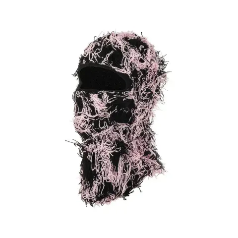 Yeat Mask option Black background black powder whiskers